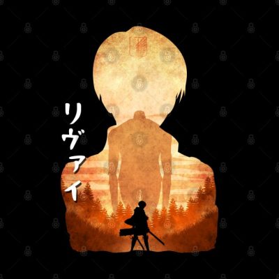 Minimalist Silhouette Levi Tapestry Official Demon Slayer Merch