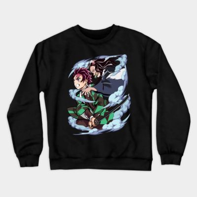 Kimetsu No Yaiba Tanjiro And Nezuke Crewneck Sweatshirt Official Demon Slayer Merch