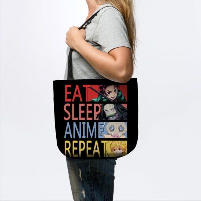 Eat Sleep Anime Repeat Tote Official Demon Slayer Merch