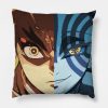 Pixelart Demon Slayer Movie Kyoujurou Rengoku Throw Pillow Official Demon Slayer Merch