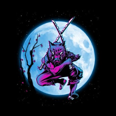 Inosuke Under The Moon Throw Pillow Official Demon Slayer Merch