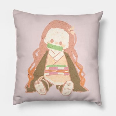 Demon Slayer Kimetsu No Yaiba Kamado Nezuko Throw Pillow Official Demon Slayer Merch