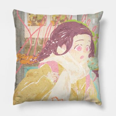 Demon Slayer Kimetsu No Yaiba Kamado Nezuko Throw Pillow Official Demon Slayer Merch