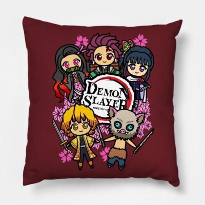 Demon Slayer Team Throw Pillow Official Demon Slayer Merch