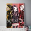 Poster Anime Demon Slayer Figures Tanjirou Nezuko Colorful Street Art Wall Picture Canvas Painting for Living 1 - Demon Slayer Store