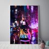 Poster Anime Demon Slayer Figures Tanjirou Nezuko Colorful Street Art Wall Picture Canvas Painting for Living - Demon Slayer Store