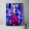 Poster Anime Demon Slayer Figures Tanjirou Nezuko Colorful Street Art Wall Picture Canvas Painting for Living 3 - Demon Slayer Store