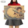 TIE LER Classic Japan Anime Poster Vintage Kraft Paper Poster Wall Stickers Living Room Home Decoration - Demon Slayer Store