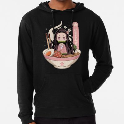 Cute Nezu-K0 & Ramen Hoodie Official Demon Slayer Merch