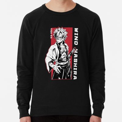 Sanemi Breath Of Wind White Side Sweatshirt Official Demon Slayer Merch