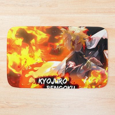 Demon Slayer  Anime Rengokukyojuro Rengoku Demon Slayer Rengoku Flame Bath Mat Official Demon Slayer Merch