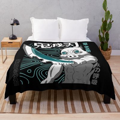 Demon Slayer - Inosuke Hashibira Throw Blanket Official Demon Slayer Merch