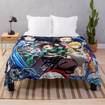 Demon Poster Throw Blanket Official Demon Slayer Merch