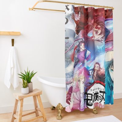 Goats Hurricane Shower Curtain Official Demon Slayer Merch