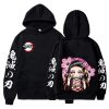 Anime Demon Slayer Hoodies Kamado Nezuko Kimetsu No Yaiba Streetwear Sweatshirts Hoodie Oversized Cozy Tops Pullovers 14 - Demon Slayer Store