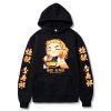 Anime Demon Slayer Hoodies Kamado Nezuko Kimetsu No Yaiba Streetwear Sweatshirts Hoodie Oversized Cozy Tops Pullovers 8 - Demon Slayer Store