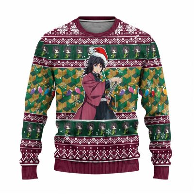 Demon Slayer Anime Ugly Christmas Sweater Kawaii Xmas Sweatshirt Harajuku Hoodie Funny 3d Fashion Pullovers Hip 22 - Demon Slayer Store