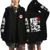 Demon Slayer Zipper Sweatshirts Zip Up Hoodie Anime Hoodies Unisex Hip Hop Streetwear Nezuko Kamado Graphic 15 - Demon Slayer Store