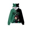 Hoodies Demon Slayer Anime Kimetsu No Yaiba 3D Print Kawaii Cat Ears Hat Sweatshirts Men Women 4 - Demon Slayer Store