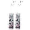 Hot Anime Earrings for Demon Slayer Tanjiro Nezuko Cosplay Props Jewelry Accessores Double sided Acrylic Charm 35 - Demon Slayer Store