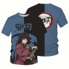 New Demon Slayer T Shirts Anime Kimetsu No Yaiba 3D Print Streetwear Men Women Fashion Oversized 2 - Demon Slayer Store