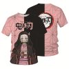 New Demon Slayer T Shirts Anime Kimetsu No Yaiba 3D Print Streetwear Men Women Fashion Oversized 3 - Demon Slayer Store