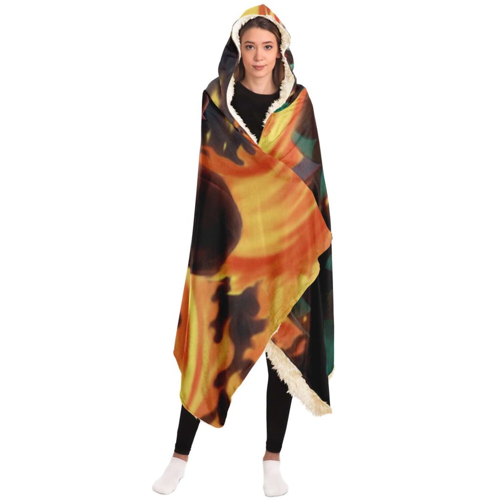 6f56fcde8d227628e927da399ac838f1 hoodedBlanket view2 - Demon Slayer Store