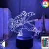 Acrylic Led Night Light Anime Demon Slayer Agatsuma Zenitsu Figure for Kids Child Bedroom Decor Cool 1 - Demon Slayer Store