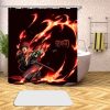 Anime Demon Slayer 3D Printed Shower Curtains Bath Products Bathroom Decor with Hooks Waterproof 05 1 - Demon Slayer Store