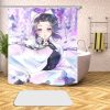 Anime Demon Slayer 3D Printed Shower Curtains Bath Products Bathroom Decor with Hooks Waterproof 05 11 - Demon Slayer Store