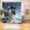 Anime Demon Slayer 3D Printed Shower Curtains Bath Products Bathroom Decor with Hooks Waterproof 05 12 - Demon Slayer Store