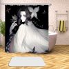 Anime Demon Slayer 3D Printed Shower Curtains Bath Products Bathroom Decor with Hooks Waterproof 05 13 - Demon Slayer Store