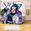 Anime Demon Slayer 3D Printed Shower Curtains Bath Products Bathroom Decor with Hooks Waterproof 05 16 - Demon Slayer Store