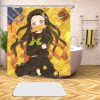 Anime Demon Slayer 3D Printed Shower Curtains Bath Products Bathroom Decor with Hooks Waterproof 05 18 - Demon Slayer Store