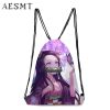 Anime Demon Slayer Kimetsu No Yaiba Tomioka Giyuu Drawstring Bag Teenage Girl Boys Fashion Storage Backpack 5 - Demon Slayer Store