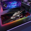 Anime Demon Slayer Mouse Pad Gaming RGB Mousepad Large Speed Gamer Mause Mat LED Backlight Gaming 10 - Demon Slayer Store