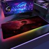 Anime Demon Slayer Mouse Pad Gaming RGB Mousepad Large Speed Gamer Mause Mat LED Backlight Gaming 16 - Demon Slayer Store