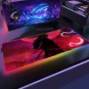 Anime Demon Slayer Mouse Pad Gaming RGB Mousepad Large Speed Gamer Mause Mat LED Backlight Gaming 2 - Demon Slayer Store