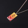 Anime Demon Slayer Pendant Necklace Kimetsu No Yaiba Rengoku Kyoujurou Uzui Tengen Kanroji Mitsuri Necklaces Jewelry 3 - Demon Slayer Store