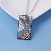 Anime Demon Slayer Pendant Necklace Kimetsu No Yaiba Rengoku Kyoujurou Uzui Tengen Kanroji Mitsuri Necklaces Jewelry 4 - Demon Slayer Store