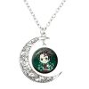 Anime My Hero Academia Necklace Demon Slayer Midoriya Izuku Todoroki Figure Glass Gem Moon Pendant Chain 1 - Demon Slayer Store