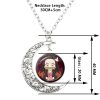 Anime My Hero Academia Necklace Demon Slayer Midoriya Izuku Todoroki Figure Glass Gem Moon Pendant Chain 5 - Demon Slayer Store