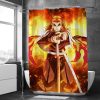 Japanese Demon Slayer Printed Shower Curtain Anime Cartoon 3D Mildew Proof Printed Polyester Fabric Waterproof With 5 - Demon Slayer Store