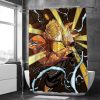 Japanese Demon Slayer Printed Shower Curtain Anime Cartoon 3D Mildew Proof Printed Polyester Fabric Waterproof With 6 - Demon Slayer Store