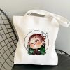 Shopper Shopping Bags Anime Demon Slayer Eco Daily Use Foldable Handbag Large Capacity Tote Bag Handbags 10 - Demon Slayer Store