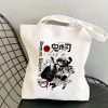 Shopper Shopping Bags Anime Demon Slayer Eco Daily Use Foldable Handbag Large Capacity Tote Bag Handbags 12 - Demon Slayer Store