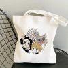 Shopper Shopping Bags Anime Demon Slayer Eco Daily Use Foldable Handbag Large Capacity Tote Bag Handbags 20 - Demon Slayer Store