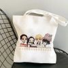 Shopper Shopping Bags Anime Demon Slayer Eco Daily Use Foldable Handbag Large Capacity Tote Bag Handbags 21 - Demon Slayer Store