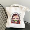 Shopper Shopping Bags Anime Demon Slayer Eco Daily Use Foldable Handbag Large Capacity Tote Bag Handbags 9 - Demon Slayer Store