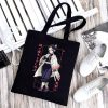 Women Nezuko Rengoku Canvas Tote Bags Demon Slayer Kimetsu No Yaiba Kamado Tanjirou Handbags Shoulder Bags - Demon Slayer Store